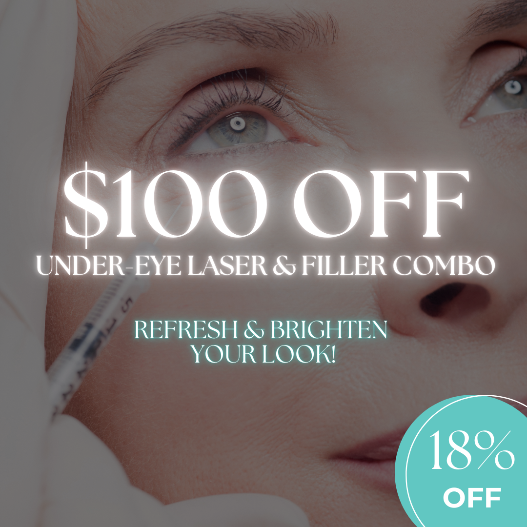 Bright Eyes: $100 Off Under-Eye Laser & Filler Combo!